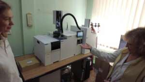 Lab Technician explains the new gas chromatography