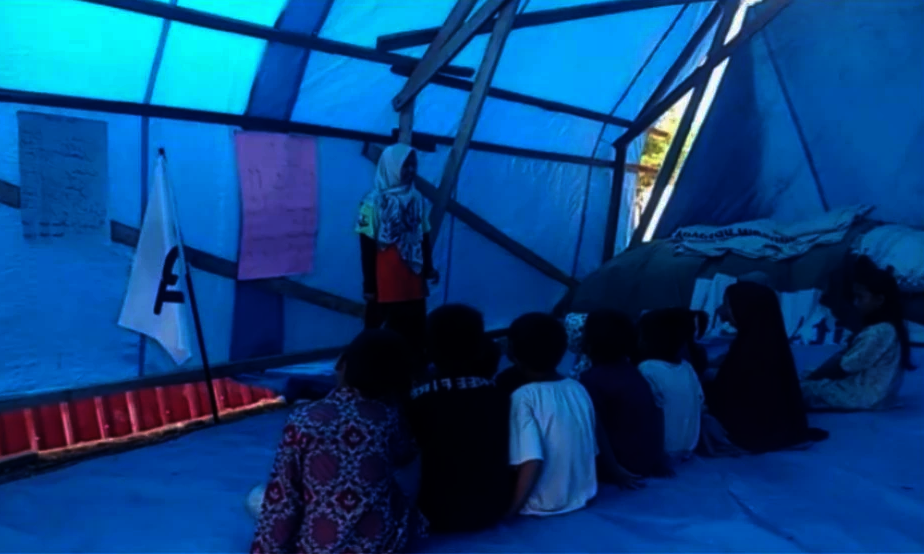 Evacuee camp