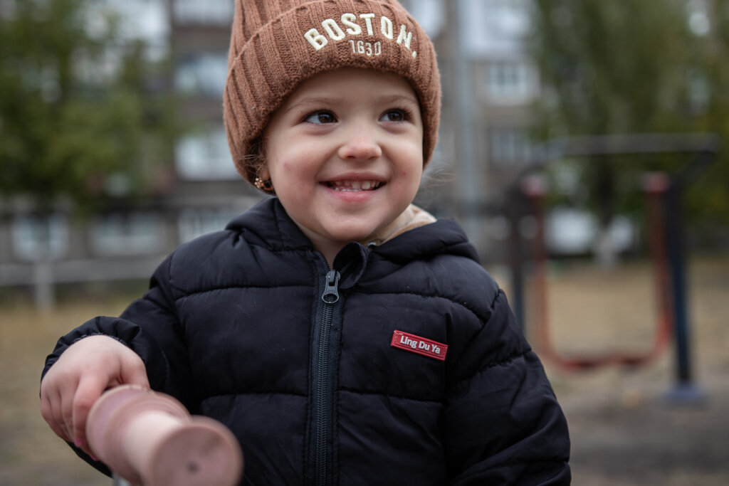Polina* (2) was born into war in Ukraine