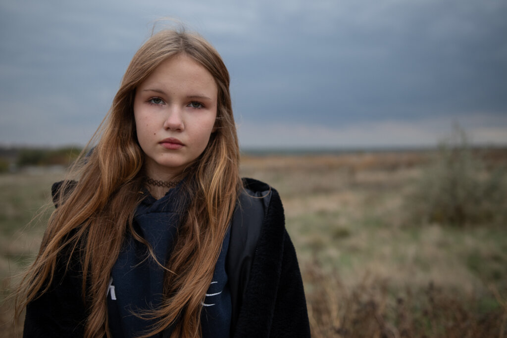 Sofiya* (13) was forced from home when war broke