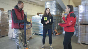 Emergency supplies at Polish Red Cross in Lublin