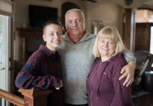 The Plegutsas in thier sponsors' home