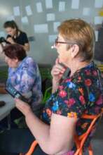 Attending digital literacy session held by the IRC