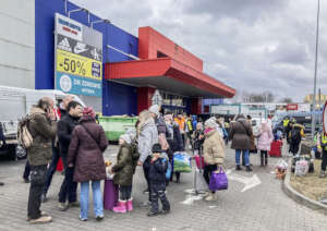 Supermarkets reconverted in shelters for refugees