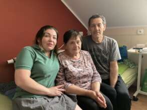 Nina and Vova with Katia (form the left)