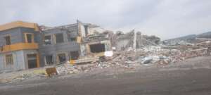 War devastation in the Donetsk region