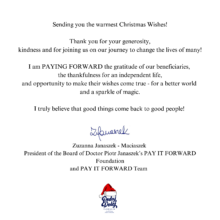 PAY IT FORWARD - Christmas wishes