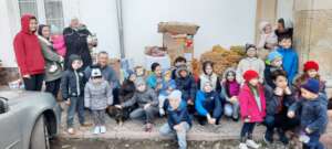 Children from Jazloviec near Ternopil