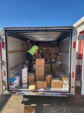 unloading trailer