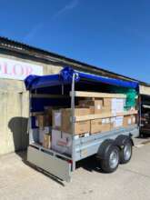 Supplies being transported to Slovakia