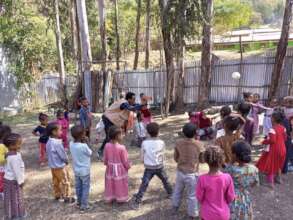 Children in Ethiopia participating in activities