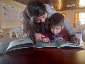Reading along with the children