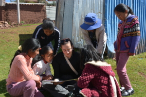 Mis sharing new stories with the kids