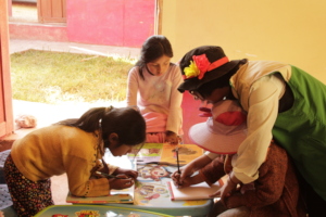 Mary-Angela bringing the joy of reading to kids