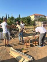 Carpentry workshop at the community garden