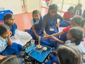 Budding scientists at work