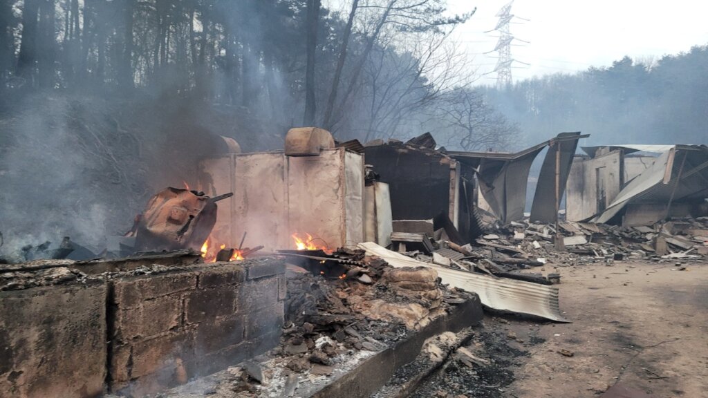 The worst forest fire in Korea ever, Please HELP