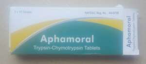 Packet of chymoral drug