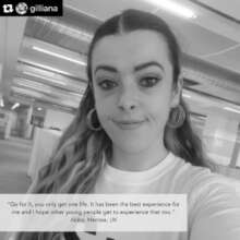 Founder Gillian posting to recruit mentors