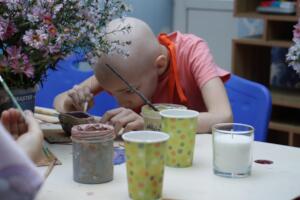 Children seek relief in creativity
