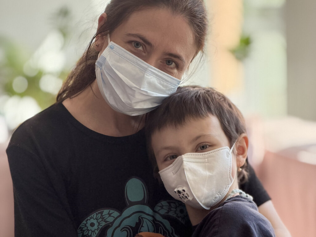 Ksenia and her mom