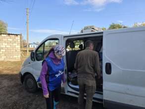 With Ruslan, rescuing animals in Kharkiv