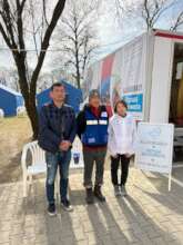 Photo at Beregsurany Help Center with a Doctor fro