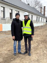 Author (left) and Mr. Yurchenko (right)