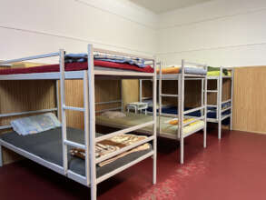 Bedroom of temporary accommodation