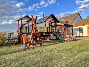 Children playing on the facility's playground