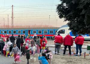 Romani people remaining at the station