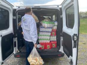 trunk full of relief supply