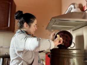preparing food