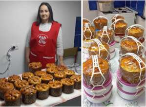 Easter baked goods delivered to beneficiaries.