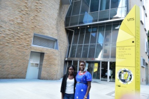 Sharon and Dr. Ntaiya visit UTS