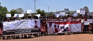 Girls raising awareness about their rights