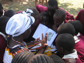Reading newly donated story books