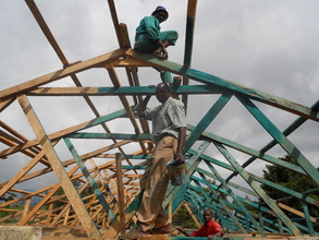 Building the dorm roof