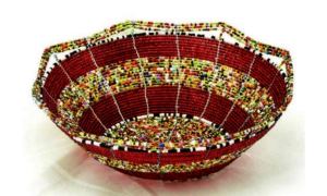 Beaded basket