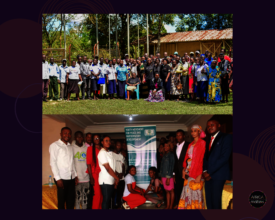 Ambassadors with their project beneficiaries