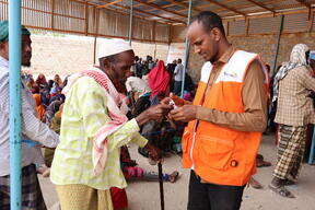 Distribution of food vouchers
