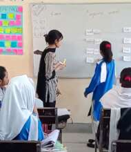 Nimra's students learning through resources!