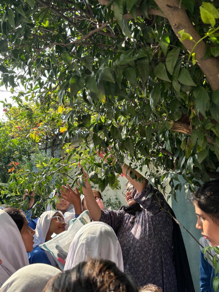 Fellow Izzah and her students