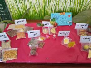Students' display on balanced diets and nutrition