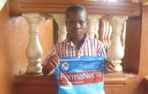 Aruna is grateful for his bed net