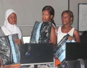 Additional students receiving bed nets