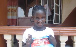 Isha is thankful for her bed net