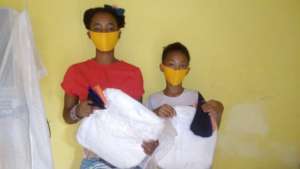 Makeni Students Receiving Bed Nets