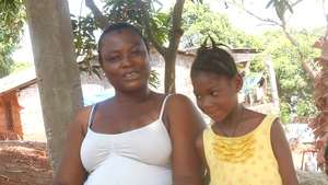 Haja and daughter - mosquito nets = zero malaria