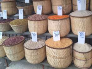 Farmers' produce display